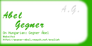 abel gegner business card
