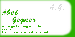 abel gegner business card